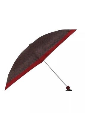 NEW! COACH Mini Umbrella UV Protection Chestnut/Red NEW WITH TAGS!
